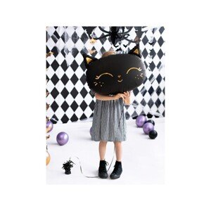 FB84 Party Deco Fóliový balón - Kočička - 48cm, černá