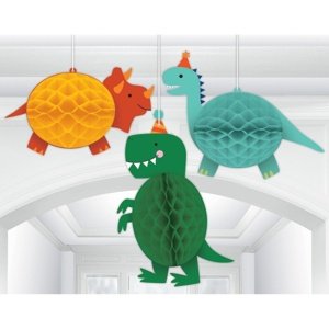 Party Dino-mite - Dekorace závěsná Happy dinosauři 3 ks