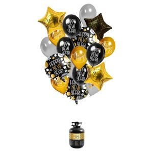 Helium s balónky Happy New Year - AKCE SILVESTR