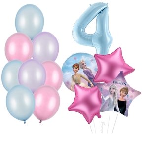 Balónkové bukety Frozen 4. narozeniny