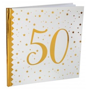 Kniha hostů 50. narozeniny zlatá