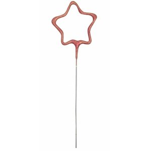 Prskavka glitrová Hvězda rosegold 17,8 cm