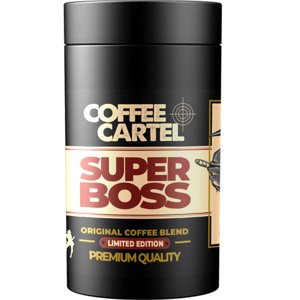 Plechovka s kávou - Super Boss 150 g - zrnková káva