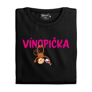 Dámské tričko s potiskem “Vínopička - červené víno”
