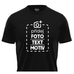 Pánské tričko s vlastní fotografií a textem