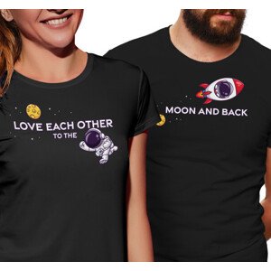 Pánské tričko s potiskem “Love each other to the Moon and back”