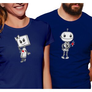 Pánské tričko s potiskem “Roztomilí roboti”
