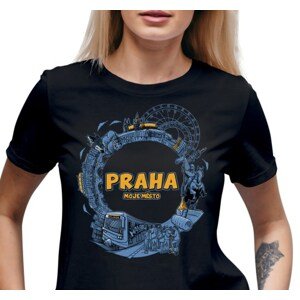 Dámské tričko s potiskem “PRAHA”