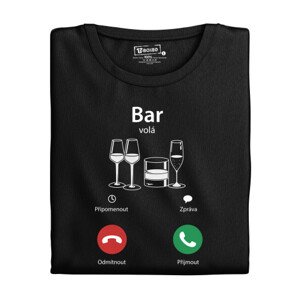 Dámské tričko s potiskem “Bar volá”