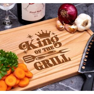 Kuchyňské prkénko dřevěné - obdelník King of the grill